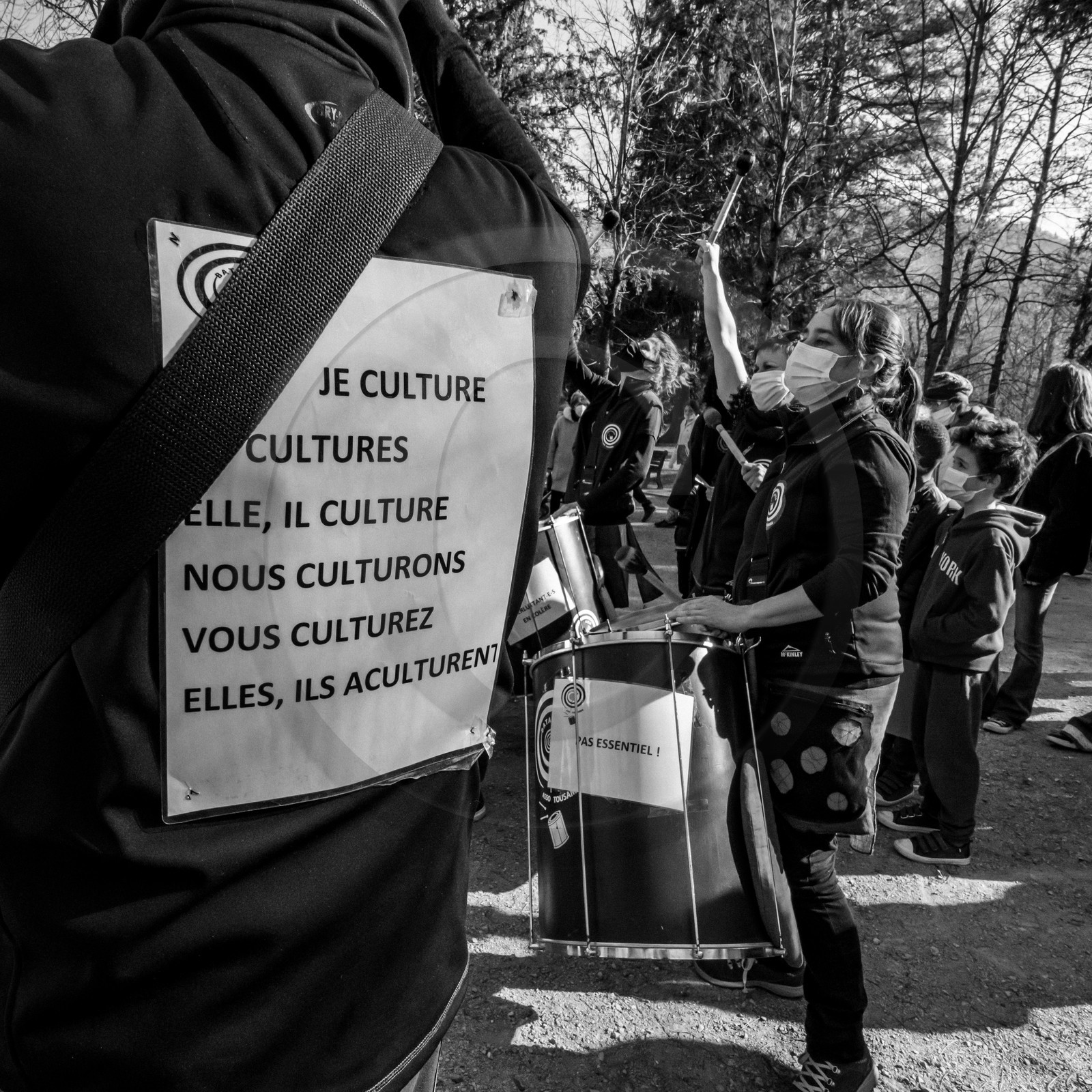 21 mars 2021 - Gap - Mobilisation pour la réouverture des lieux culturels