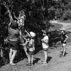 Avec l'école de Saint-Bonnet
