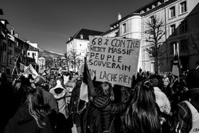 31 janvier 2023 : Manifestation contre la réforme des retraites. Plus de 4000 personnes dans les rues de Gap (Hautes-Alpes).