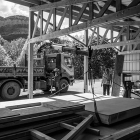 L'installation de la cabane