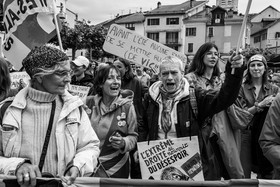 15 juin 2024 - Gap (Hautes-Alpes)- Manifestation contre l'extrême droite