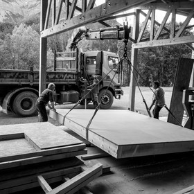 L'installation de la cabane