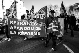 11 février 2023 : Manifestation contre la réforme des retraites à Gap (Hautes-Alpes)