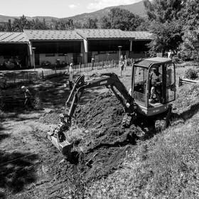 L'installation de la cabane