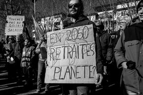 31 janvier 2023 : Manifestation contre la réforme des retraites. Plus de 4000 personnes dans les rues de Gap (Hautes-Alpes).