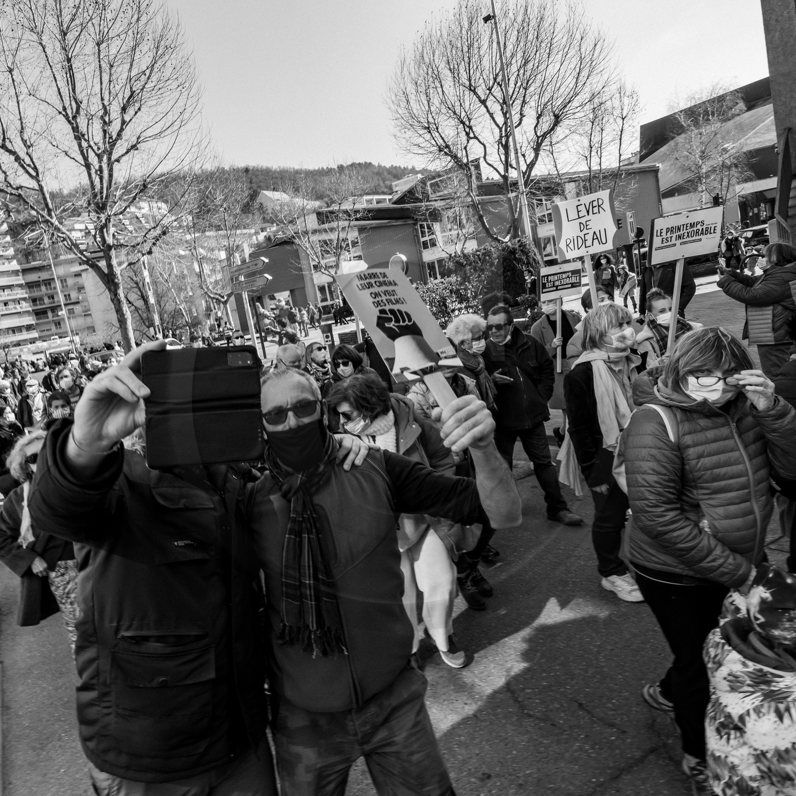 21 mars 2021 - Gap - Mobilisation pour la réouverture des lieux culturels