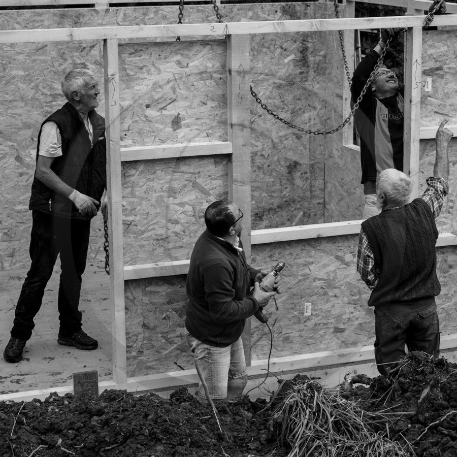 Installation de la cabane