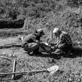 L'installation de la cabane