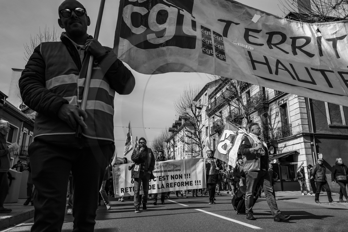 28 mars 2023 : Manifestation contre la réforme des retraites à Gap