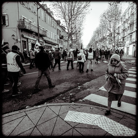 Manifestation à Gap le 10 décembre 2019.
