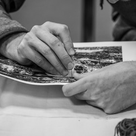 Broderies sur les photographies de Denis Lebioda, jeux, panneaux mon livre préféré, voyage en amérique latine de Claudine et Denis Meyer
