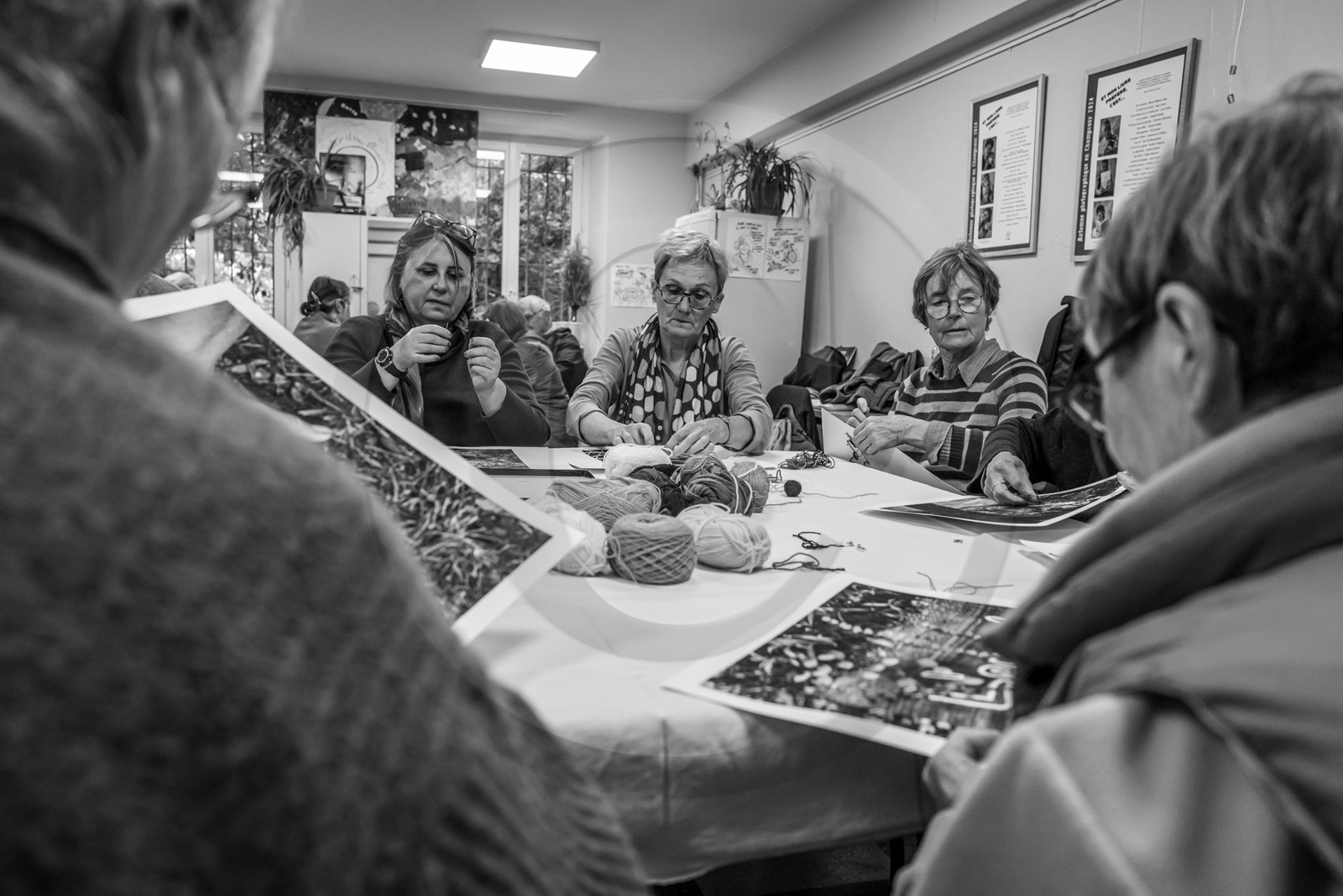 Broderies sur les photographies de Denis Lebioda, jeux, panneaux mon livre préféré, voyage en amérique latine de Claudine et Denis Meyer