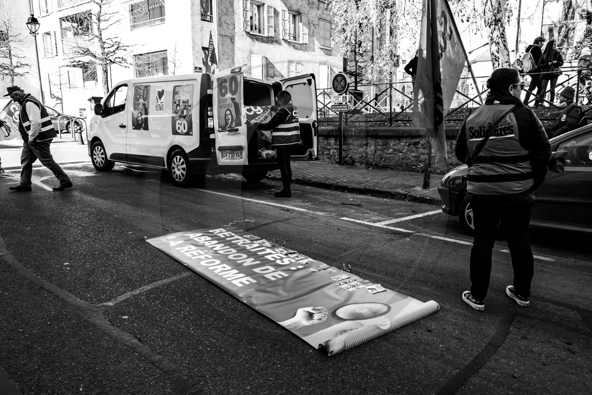 11 février 2023 : Manifestation contre la réforme des retraites à Gap (Hautes-Alpes)