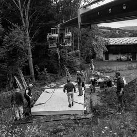 Installation de la cabane