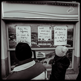 Manifestation à Gap le 10 décembre 2019.