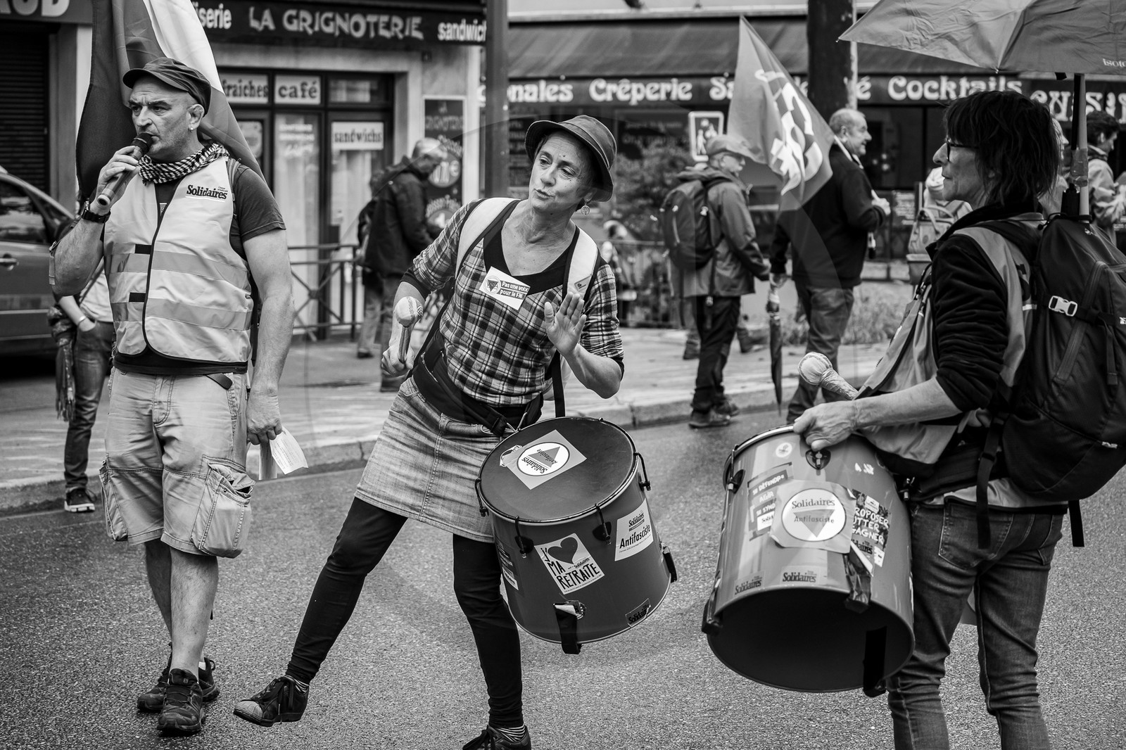 15 juin 2024 - Gap (Hautes-Alpes)- Manifestation contre l'extrême droite