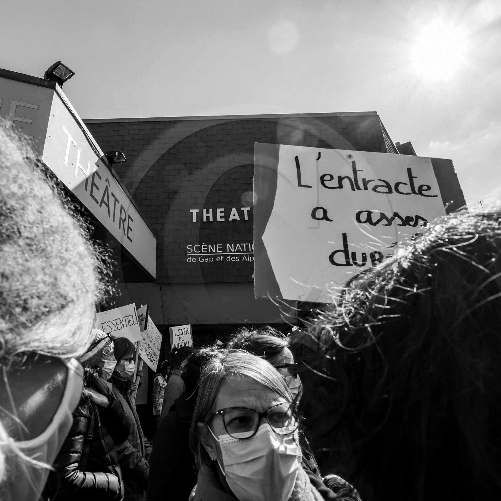 21 mars 2021 - Gap - Mobilisation pour la réouverture des lieux culturels