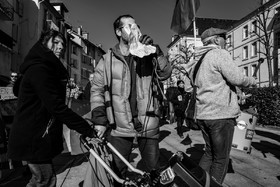 31 janvier 2023 : Manifestation contre la réforme des retraites. Plus de 4000 personnes dans les rues de Gap (Hautes-Alpes).