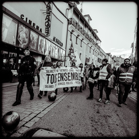 Manifestation à Gap le 10 décembre 2019.