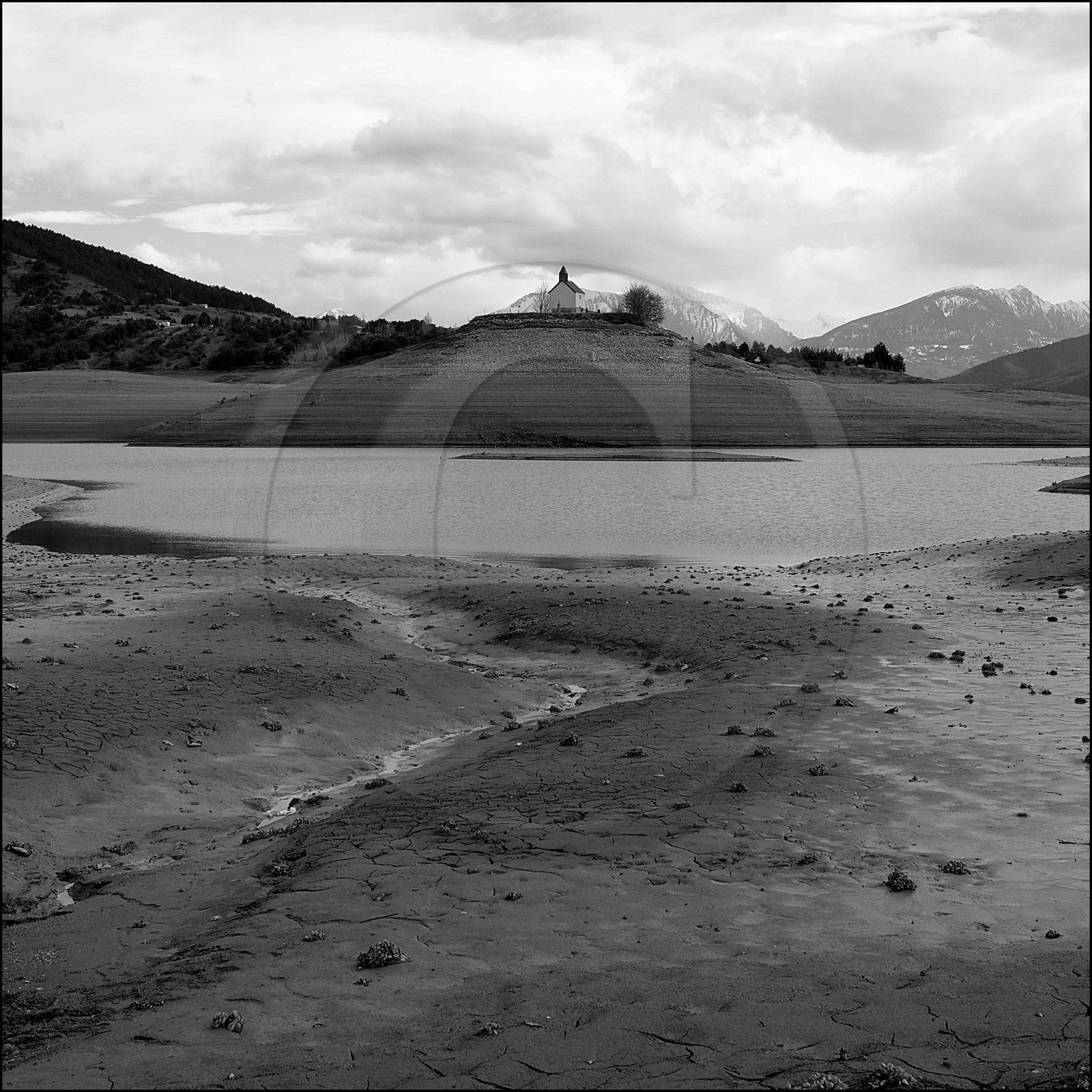 Serre-Ponçon, basses eaux