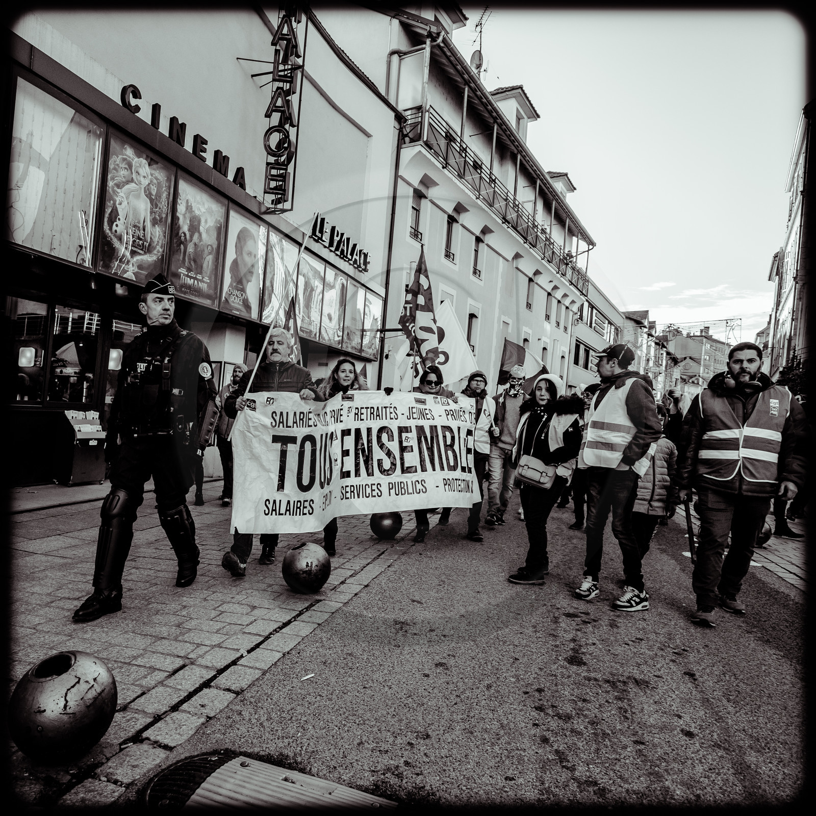 Manifestation à Gap le 10 décembre 2019.