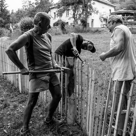 14 juin 2017 - Pose de la clôture