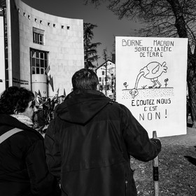 11 février 2023 : Manifestation contre la réforme des retraites à Gap (Hautes-Alpes)