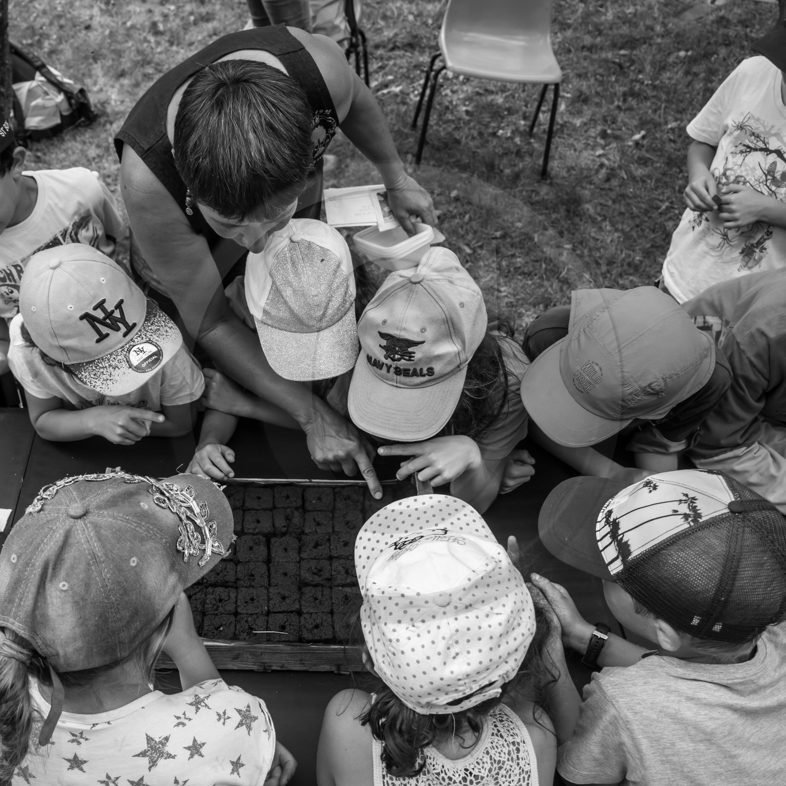 Avec l'école de Saint-Bonnet