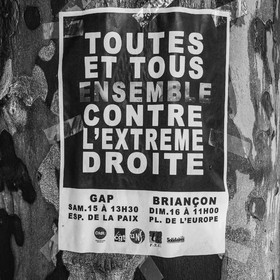 15 juin 2024 - Gap (Hautes-Alpes)- Manifestation contre l'extrême droite