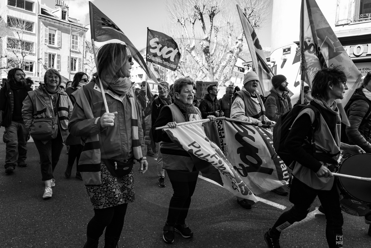 13 avril 2023 : Manifestation contre la réforme des retraites à Gap