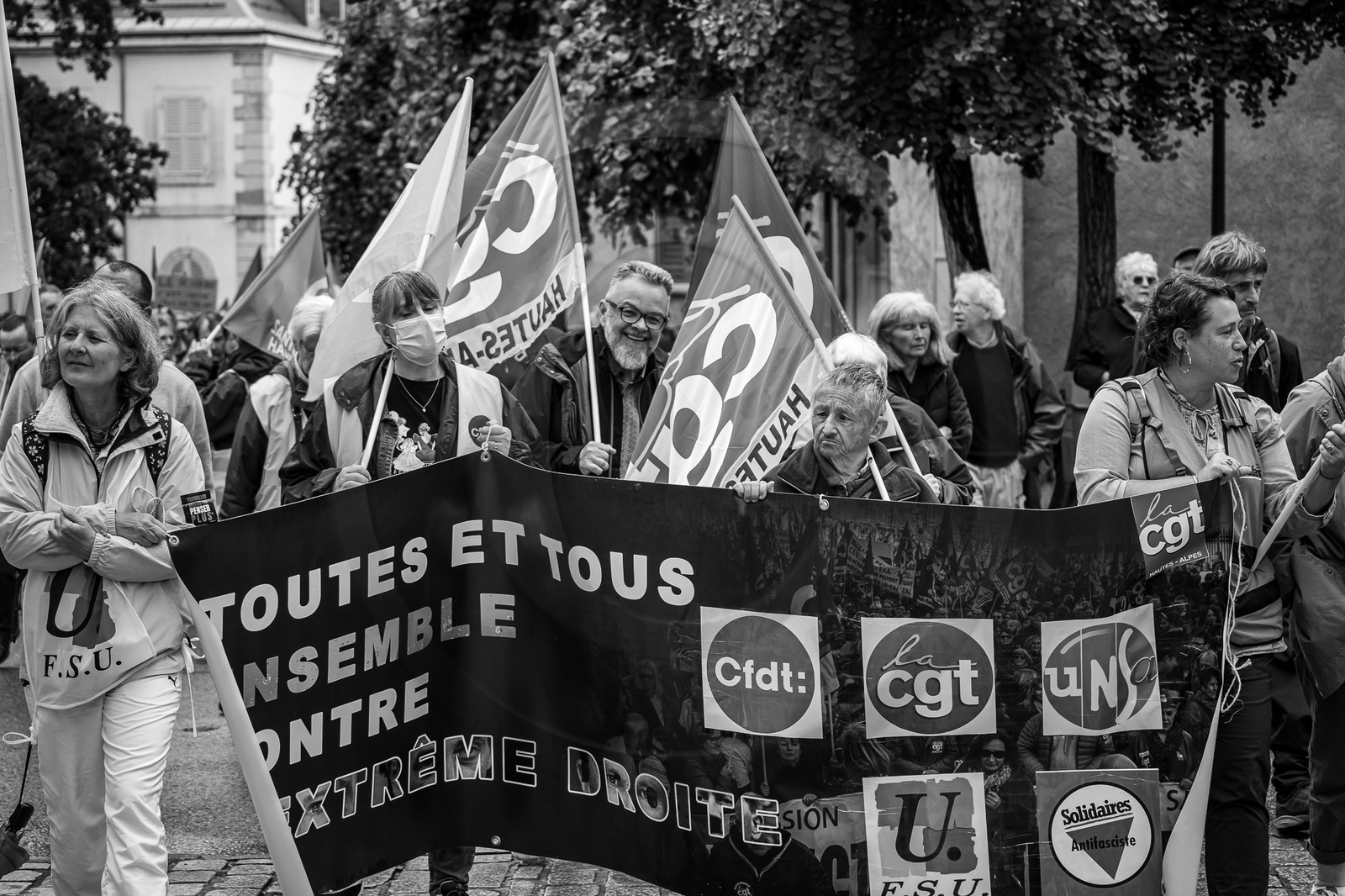 15 juin 2024 - Gap (Hautes-Alpes)- Manifestation contre l'extrême droite