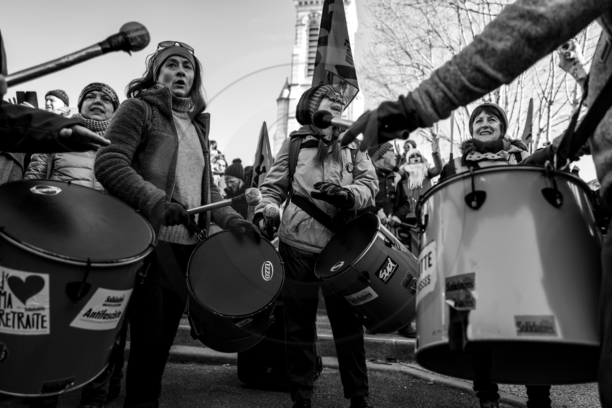 31 janvier 2023 : Manifestation contre la réforme des retraites. Plus de 4000 personnes dans les rues de Gap (Hautes-Alpes).