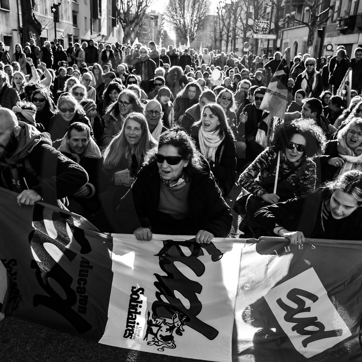 11 février 2023 : Manifestation contre la réforme des retraites à Gap (Hautes-Alpes)
