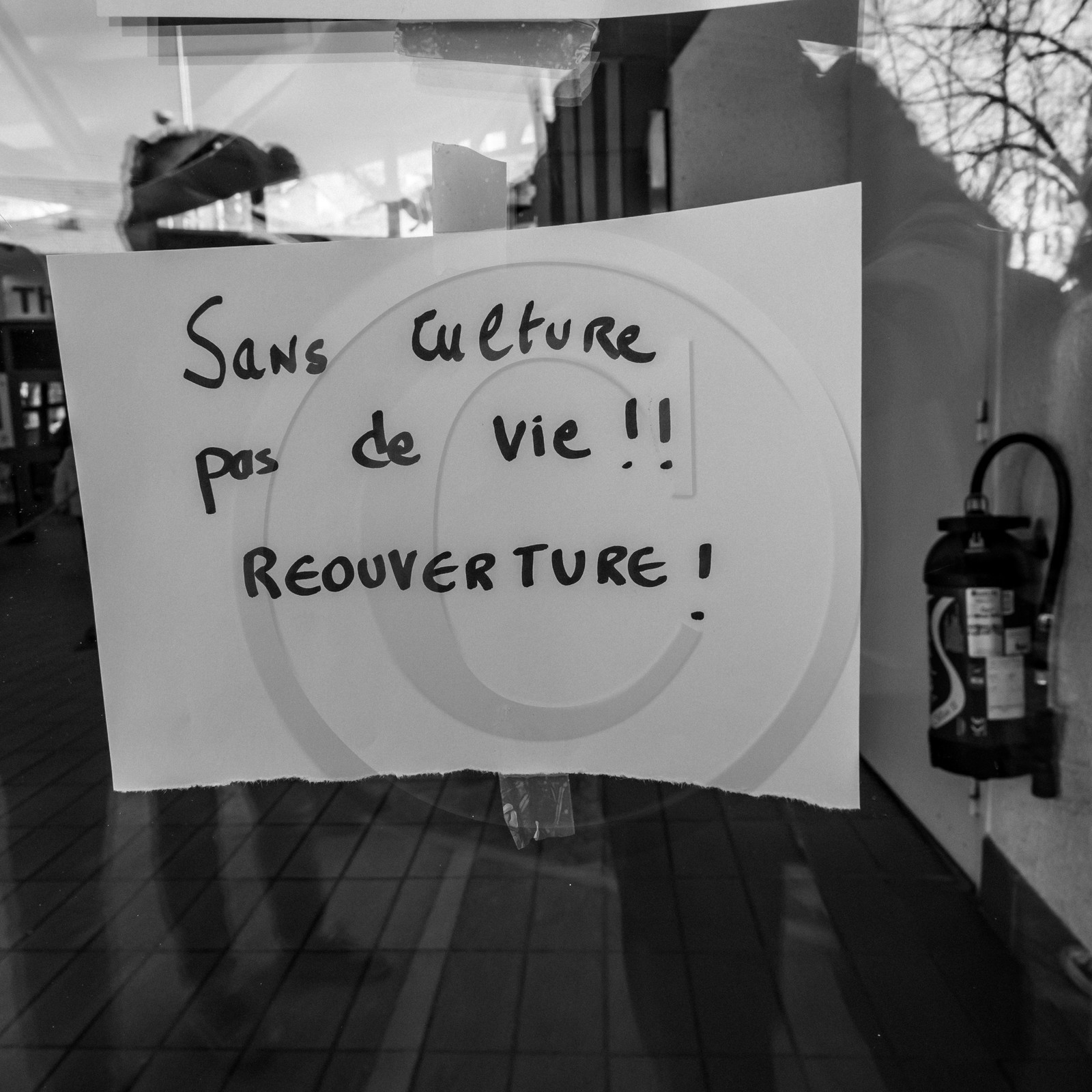 21 mars 2021 - Gap - Mobilisation pour la réouverture des lieux culturels