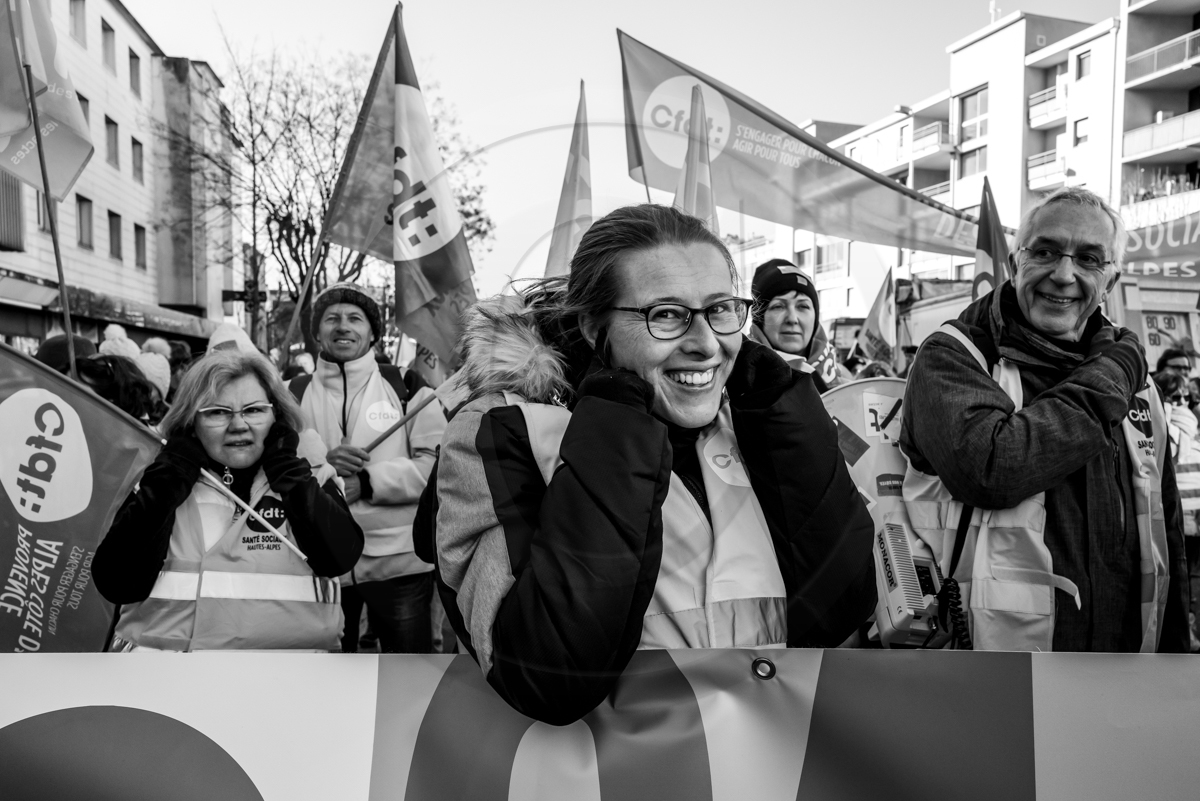19 janvier 2023 : Manifestation pour le défense des retraites à Gap