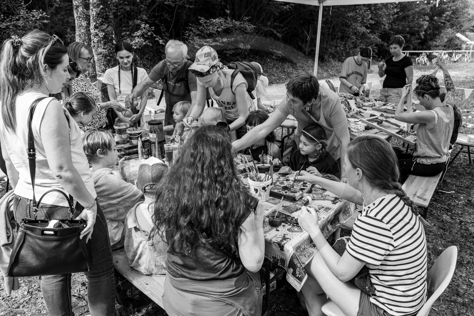 14 aout 2024 : Les ateliers créatifs proposés par l'Ouort au festival  l'Echo des Mots à Saint-Jean-Saint-Nicolas