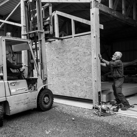 Construction d'une cabane