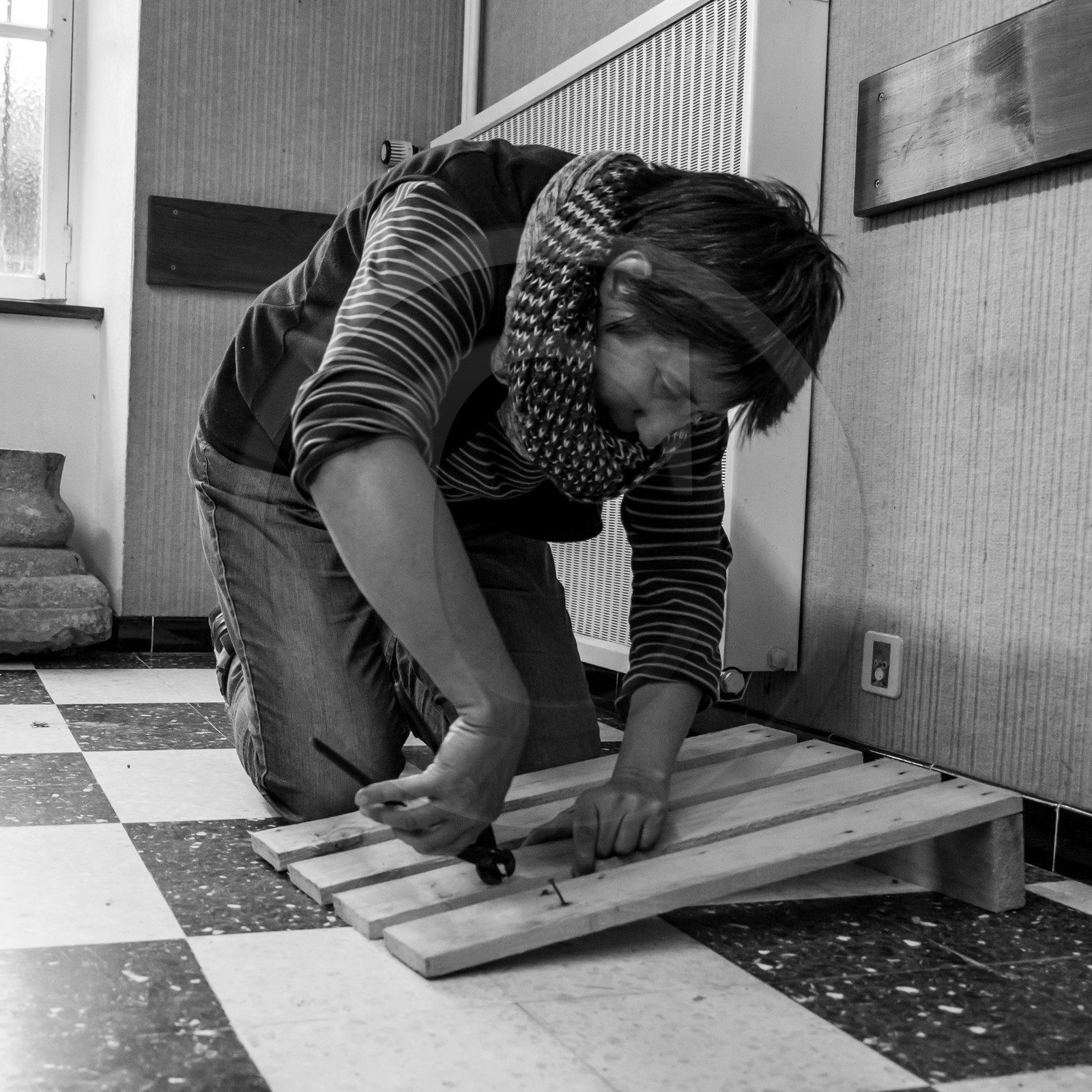 Création d'un bac à fleur avec des palettes de récupération - 05 04 2017