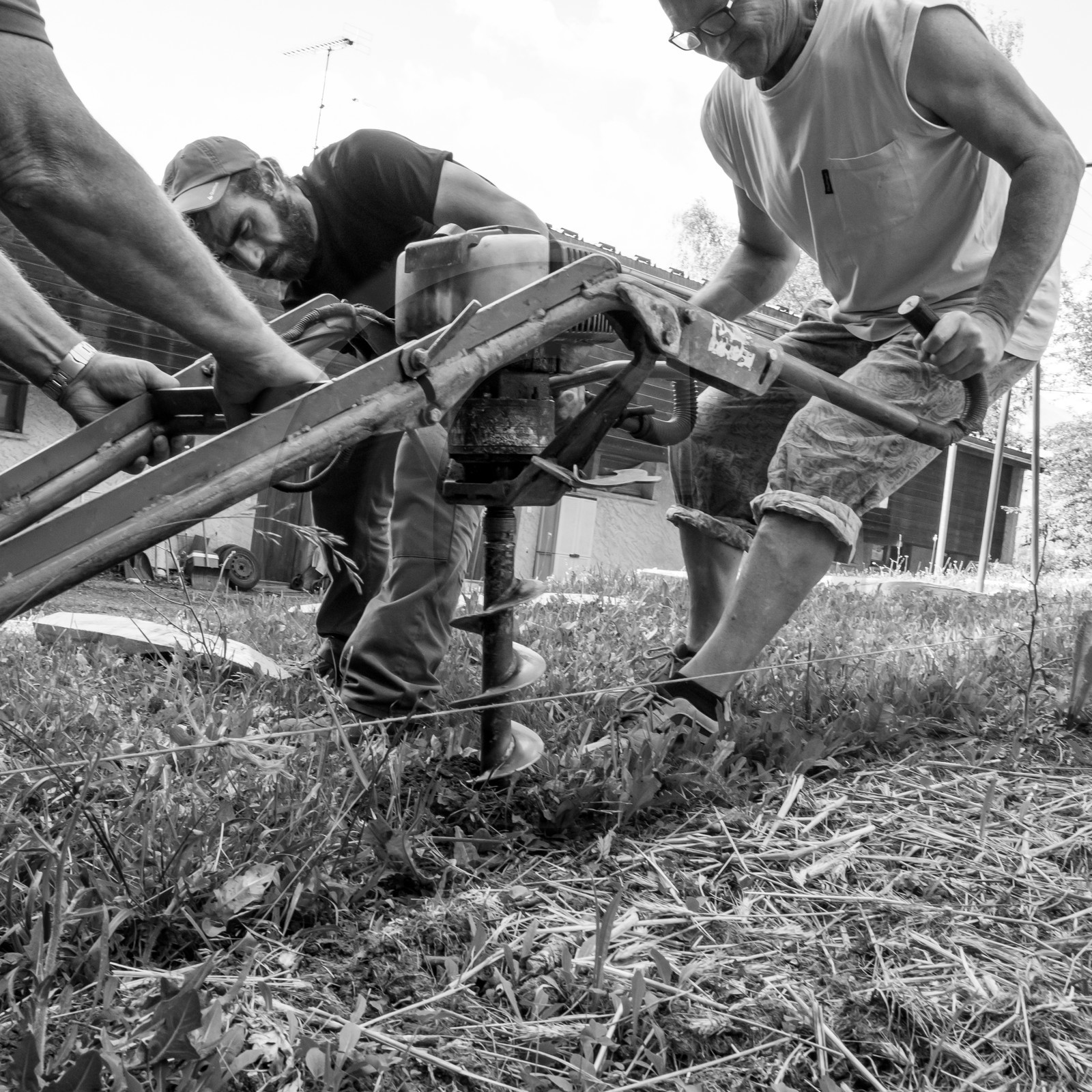 14 juin 2017 - Pose de la clôture