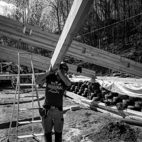 Permaculture - Construction d'une serre bioclimatique semi-enterrée