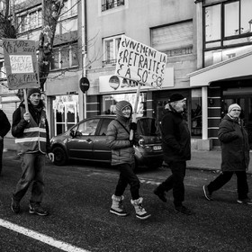 31 janvier 2023 : Manifestation contre la réforme des retraites. Plus de 4000 personnes dans les rues de Gap (Hautes-Alpes).