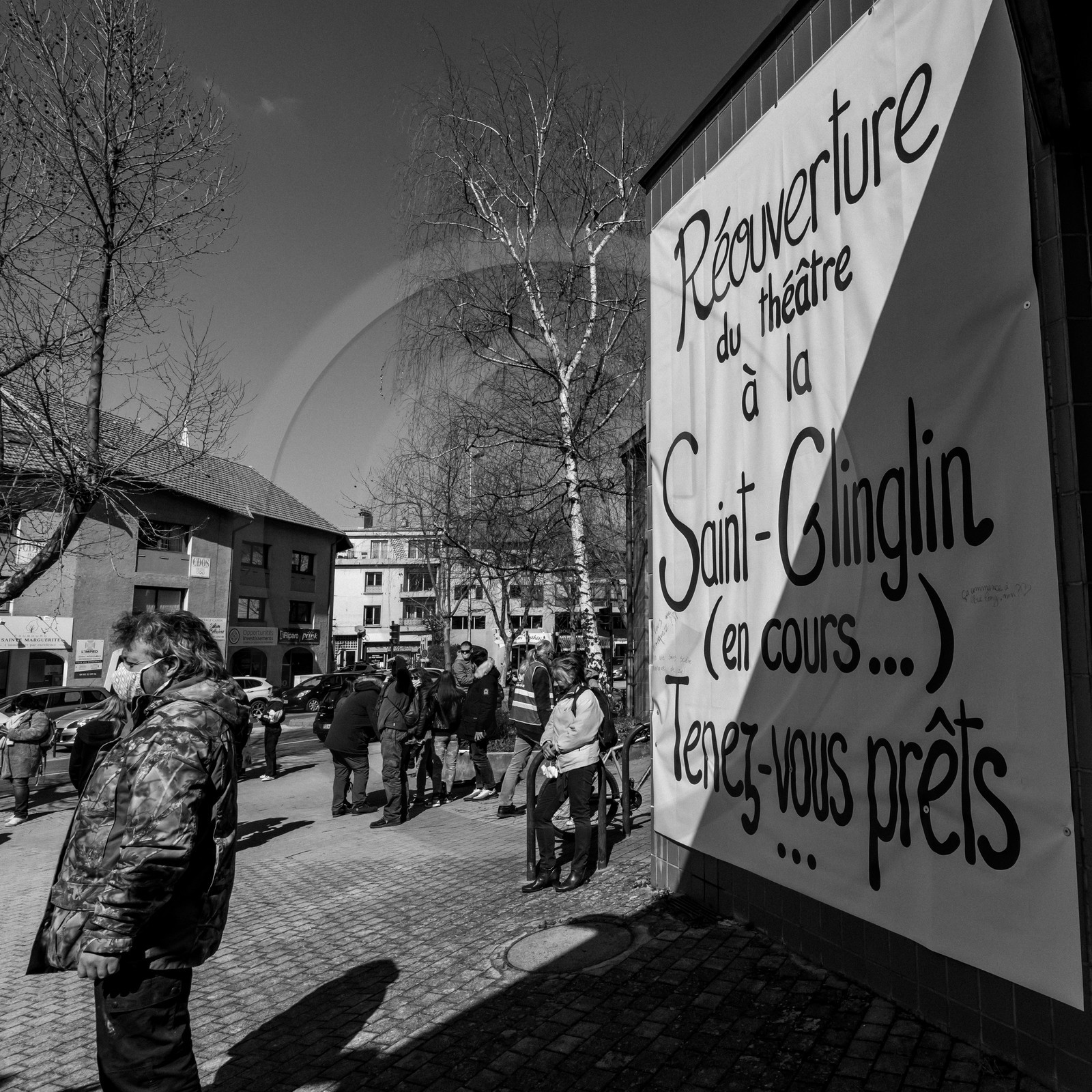 21 mars 2021 - Gap - Mobilisation pour la réouverture des lieux culturels