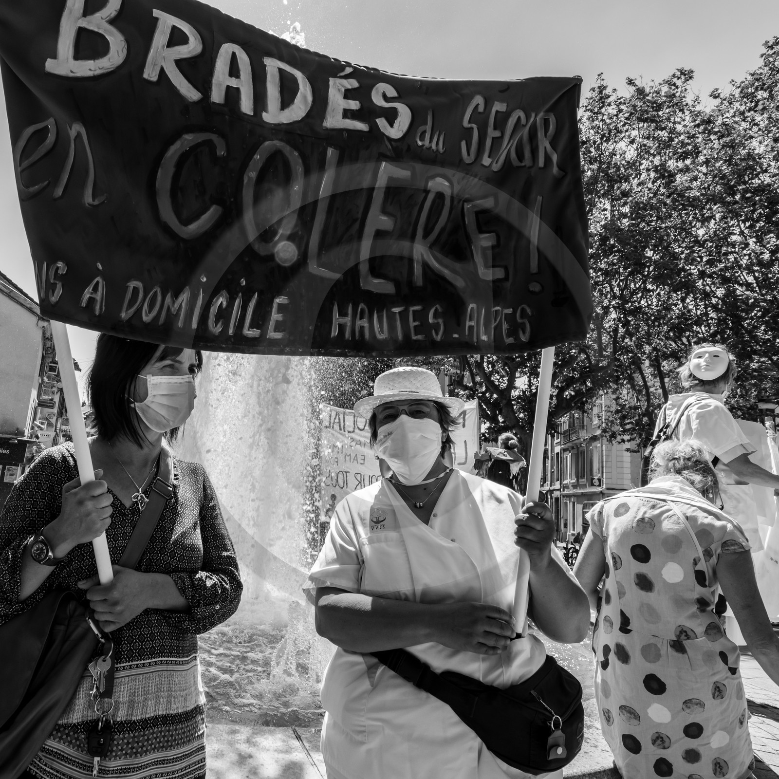 15 juin 2021 à Gap (Hautes-Alpes) : Manifestation des soignants oubliés du Ségur de la santé.