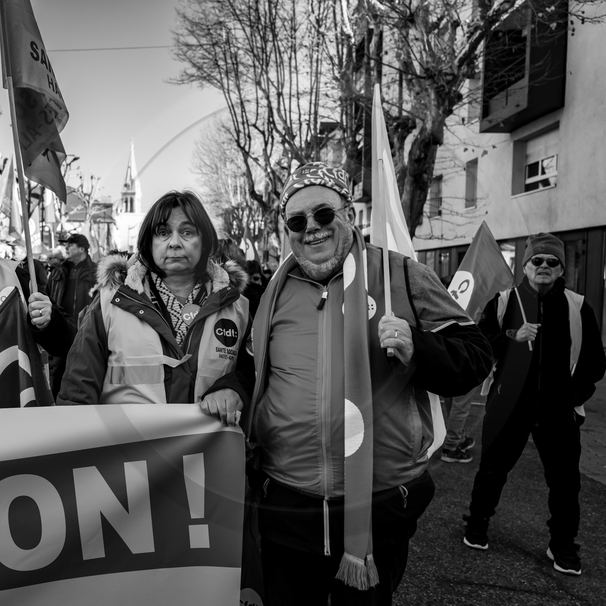 31 janvier 2023 : Manifestation contre la réforme des retraites. Plus de 4000 personnes dans les rues de Gap (Hautes-Alpes).