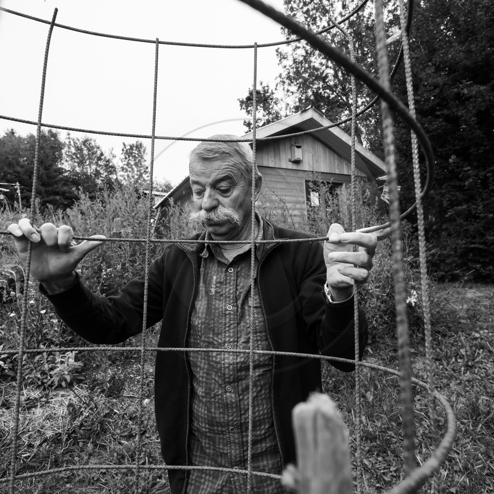 21 août 2019 : installation d'une oeuvre en bois flotté