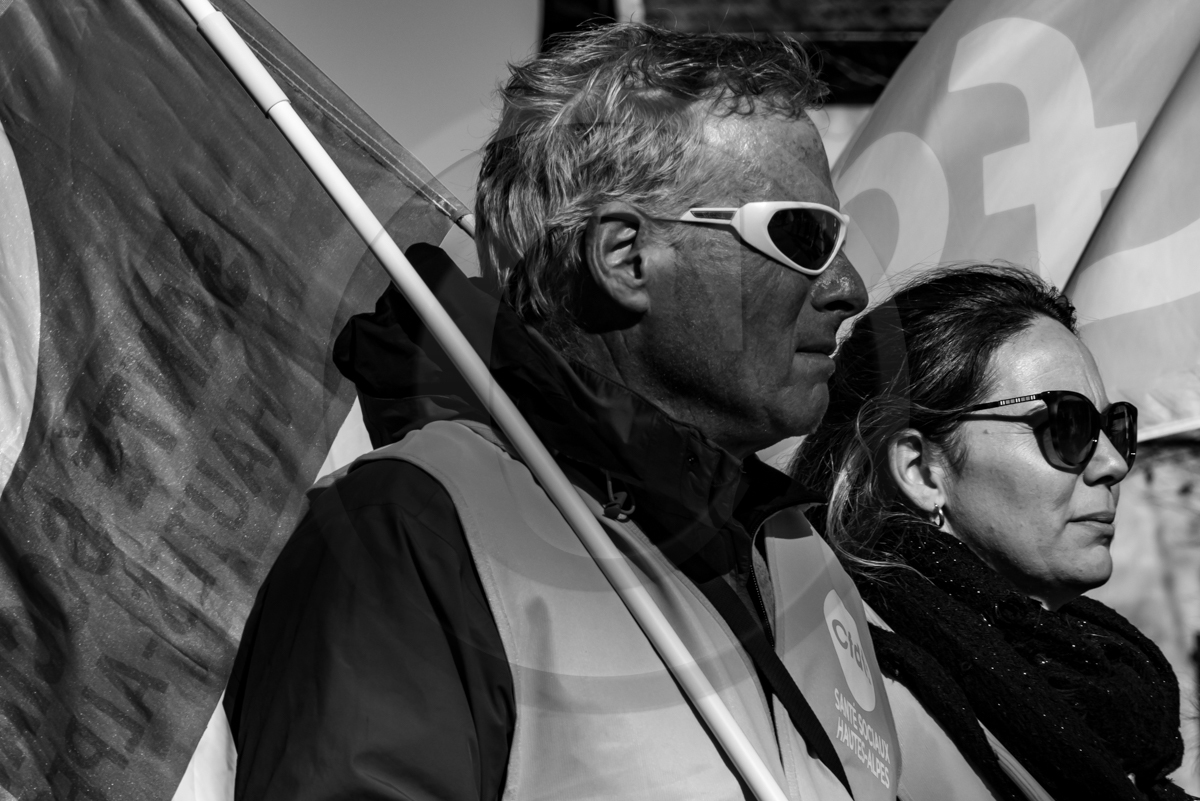 16 février 2023 : Manifestation contre la réforme des retraites à Gap (Hautes-Alpes)