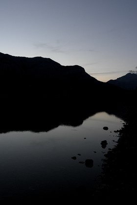 Le plan d'eau du Champsaur à Saint-Julien en Champsaur (Hautes-Alpes)