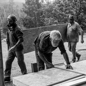 Construction d'une cabane