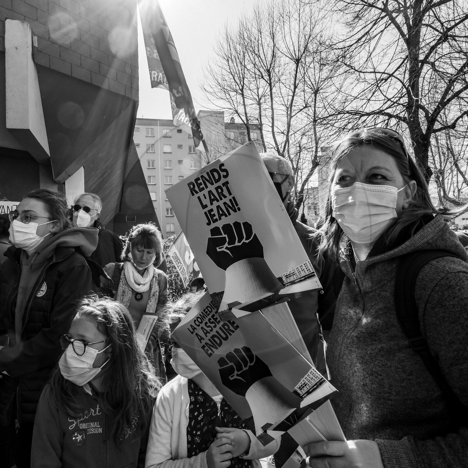 21 mars 2021 - Gap - Mobilisation pour la réouverture des lieux culturels