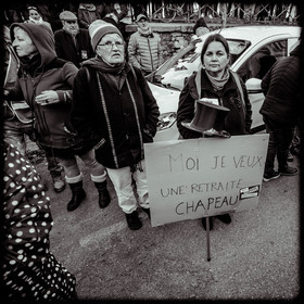 Manifestation à Gap le 10 décembre 2019.